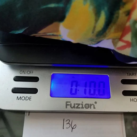 Chico's Womens Pleated Asymmetrical Skirt Sz 10 Multicolor Tropical Floral Flowy - Picture 10 of 11